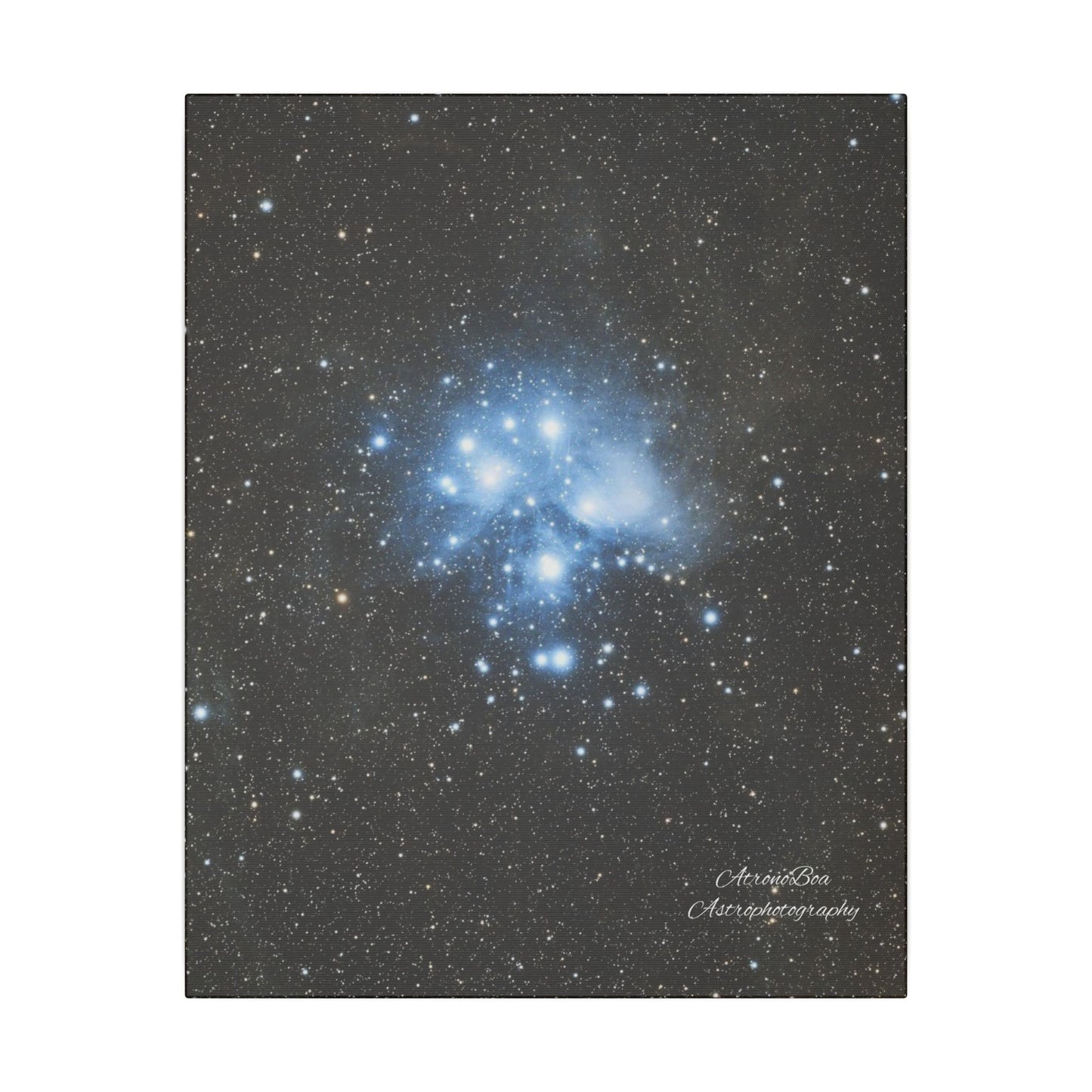 Canvas Print Pleiades Star Cluster created by AstronoBoa