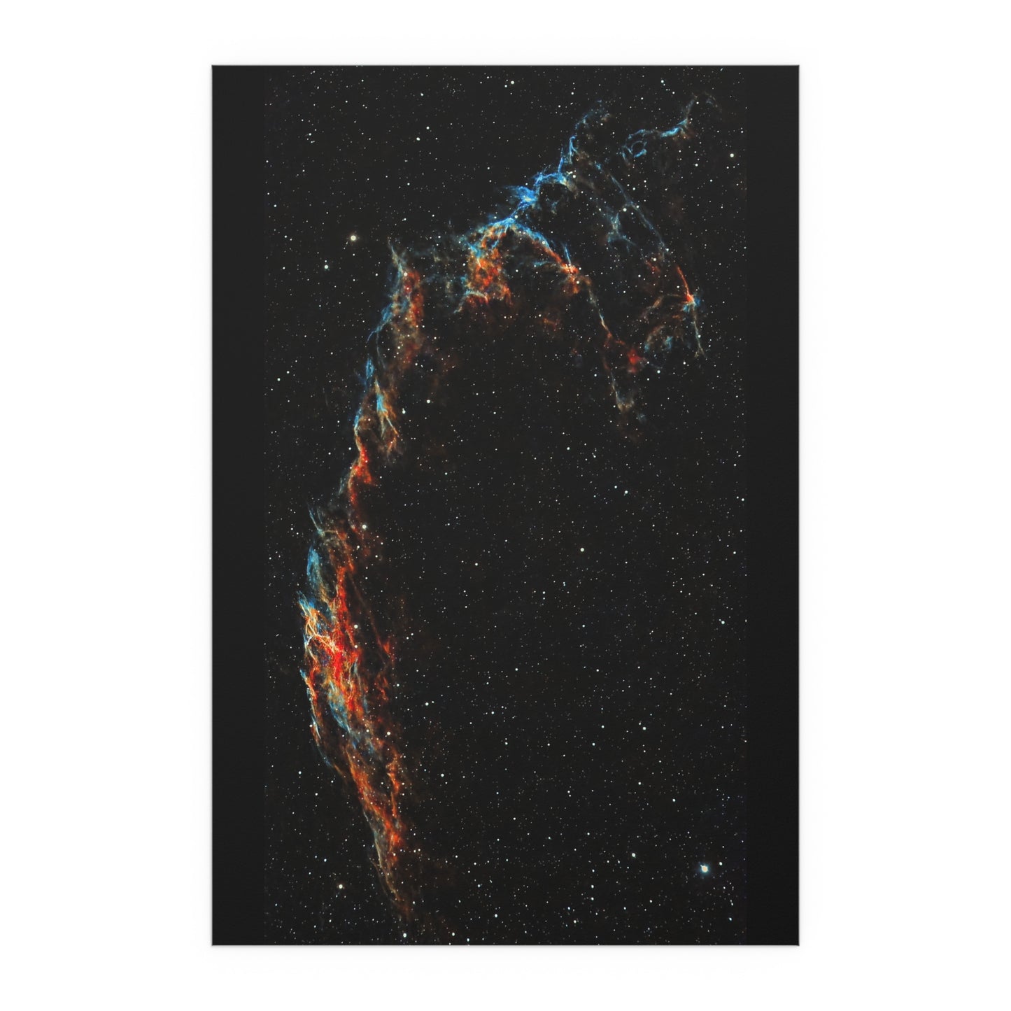 Indoor and Outdoor Silk Poster - The Eastern Veil NGC 6992 by AstronoBoa