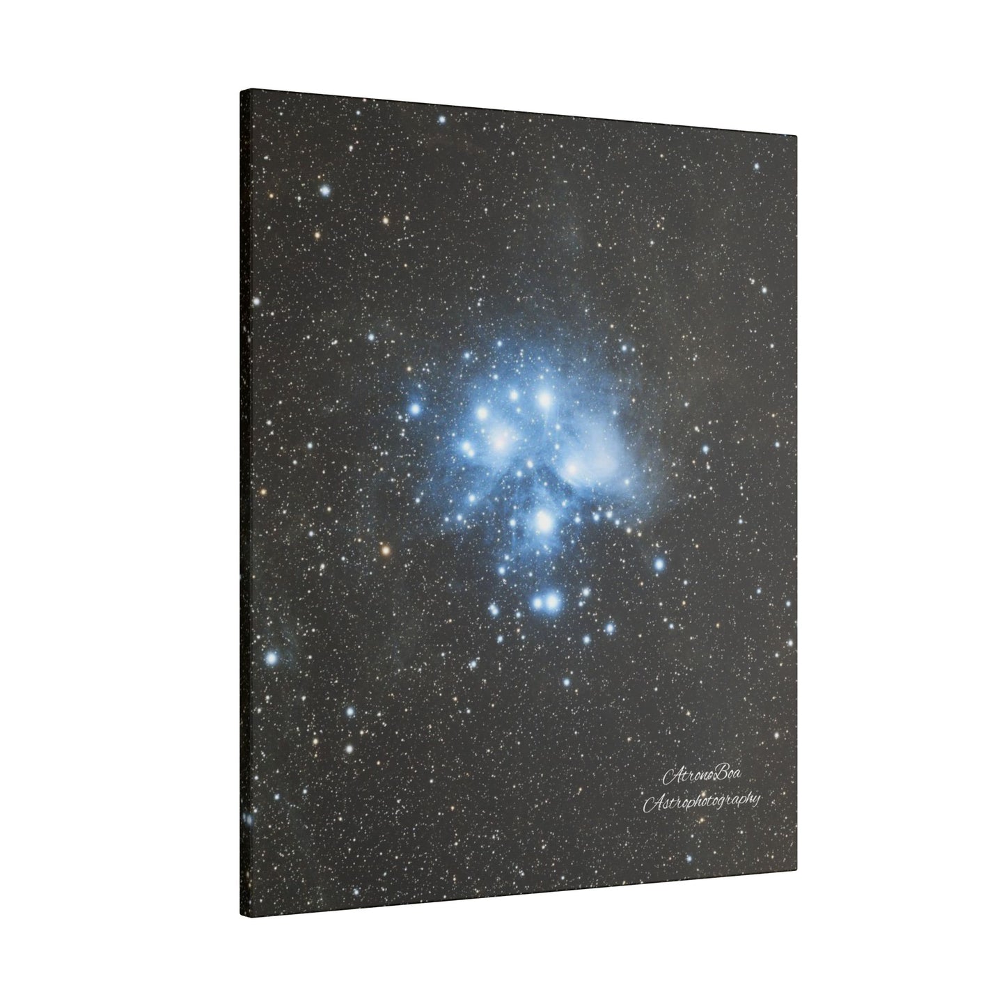 Canvas Print Pleiades Star Cluster created by AstronoBoa