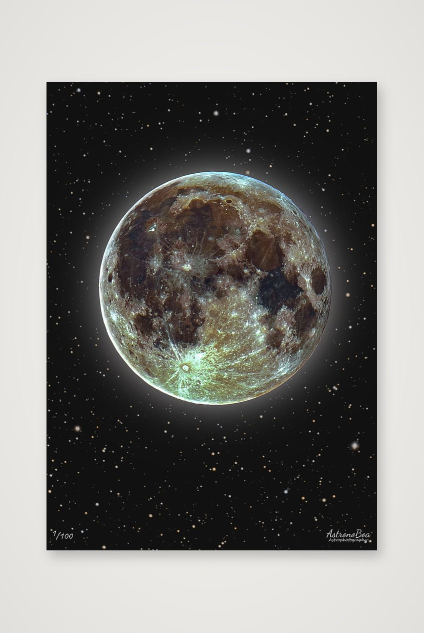 Mineral Moon by AstronoBoa — A4 (21×30cm, 8×12") Print only