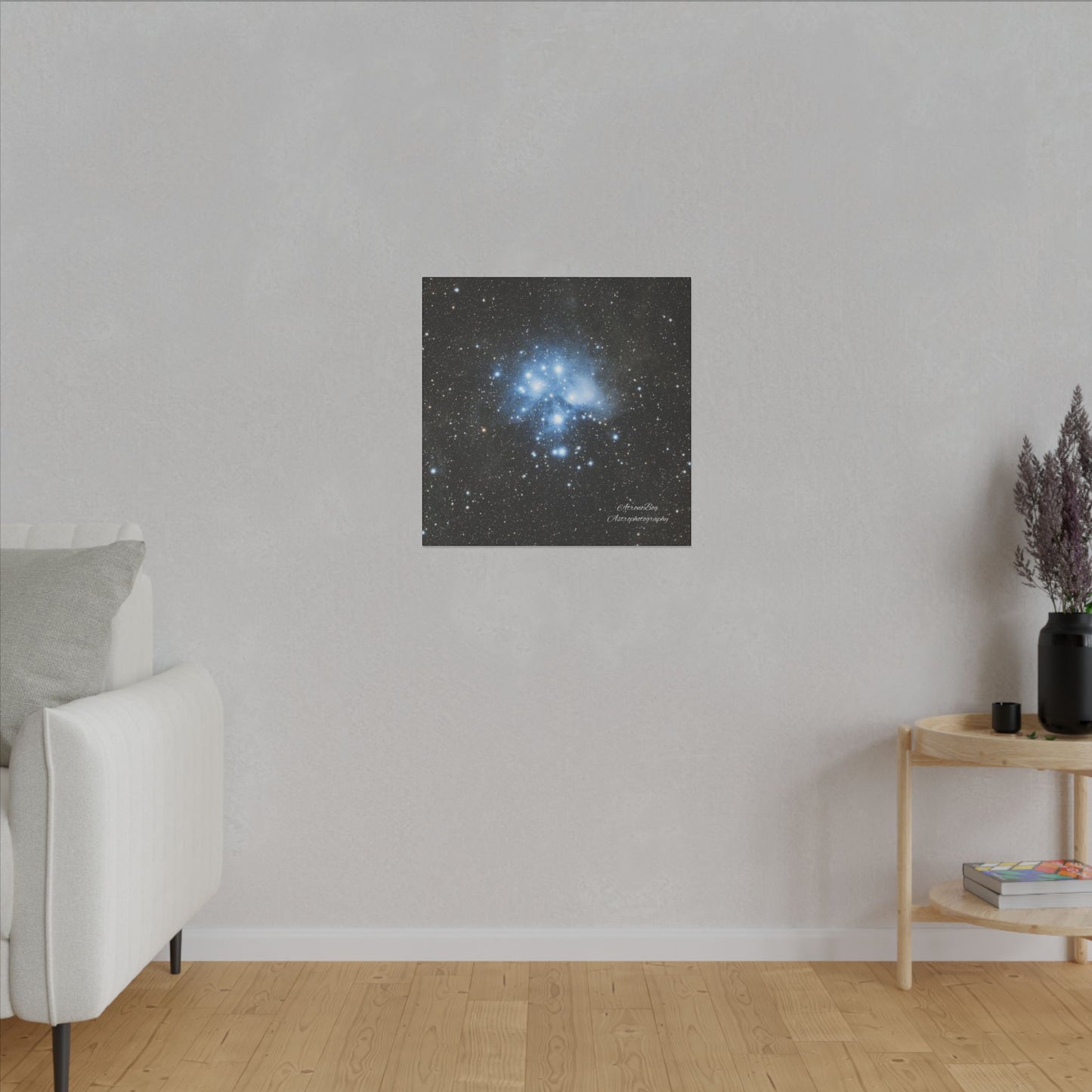 Canvas Print Pleiades Star Cluster created by AstronoBoa