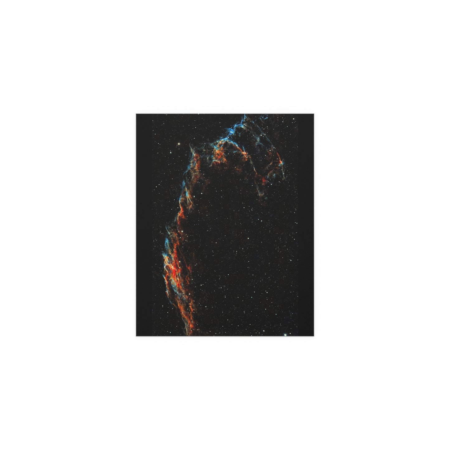 Indoor and Outdoor Silk Poster - The Eastern Veil NGC 6992 by AstronoBoa