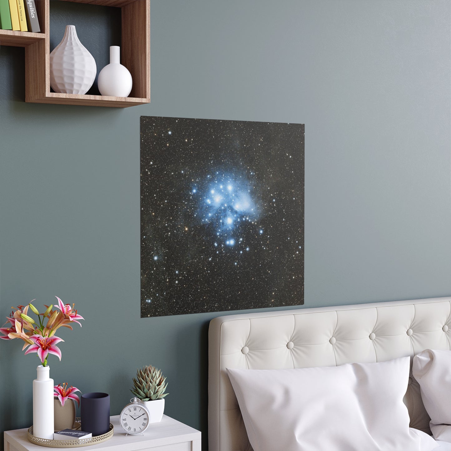 Indoor and Outdoor Silk Poster - The Pleiades by AstronoBoa