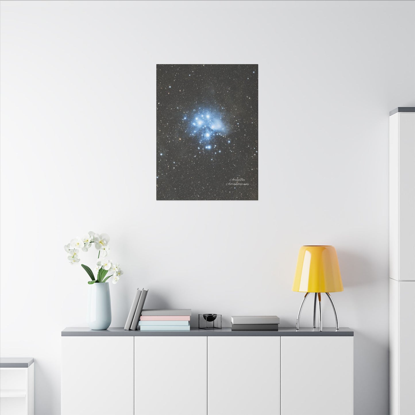 Canvas Print Pleiades Star Cluster created by AstronoBoa