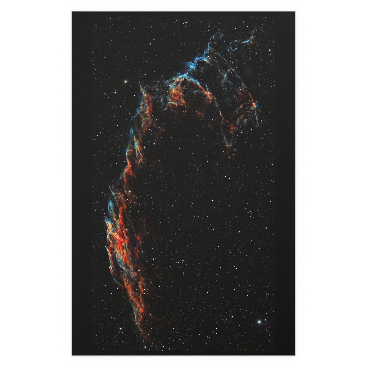 Indoor and Outdoor Silk Poster - The Eastern Veil NGC 6992 by AstronoBoa