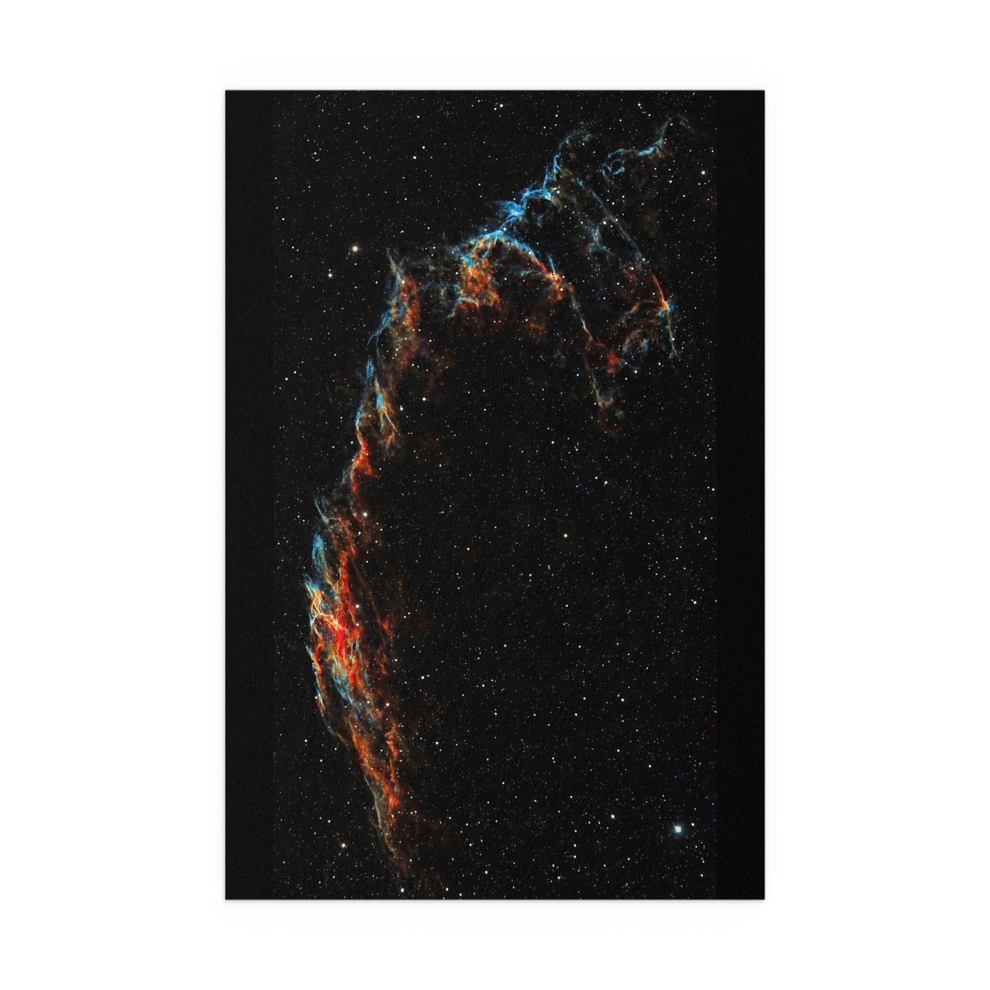 Indoor and Outdoor Silk Poster - The Eastern Veil NGC 6992 by AstronoBoa