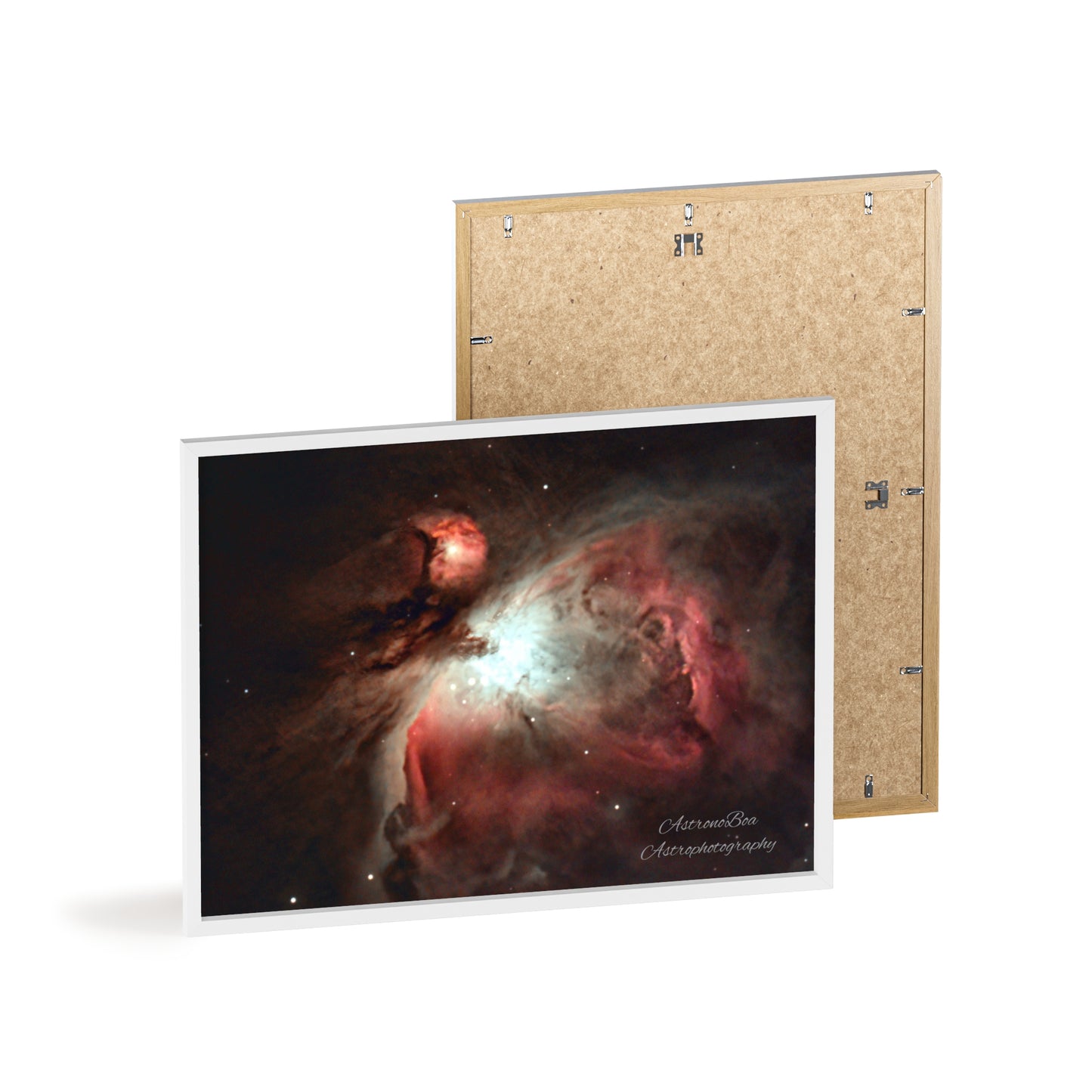 Wooden Frame Orion Nebula Poster
