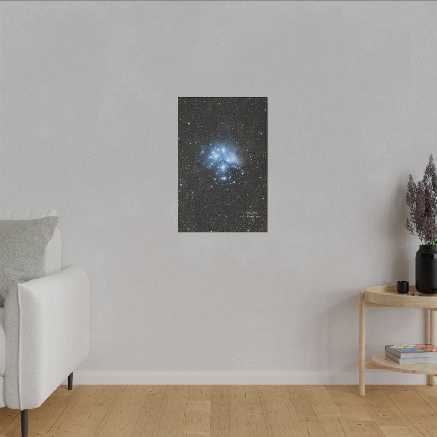 Canvas Print Pleiades Star Cluster created by AstronoBoa