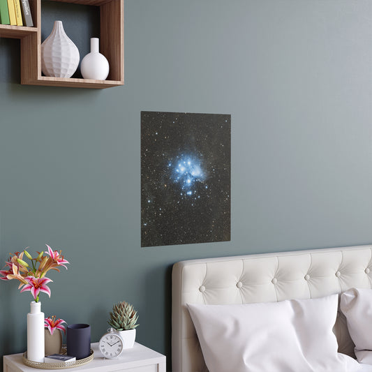 Indoor and Outdoor Silk Poster - The Pleiades by AstronoBoa