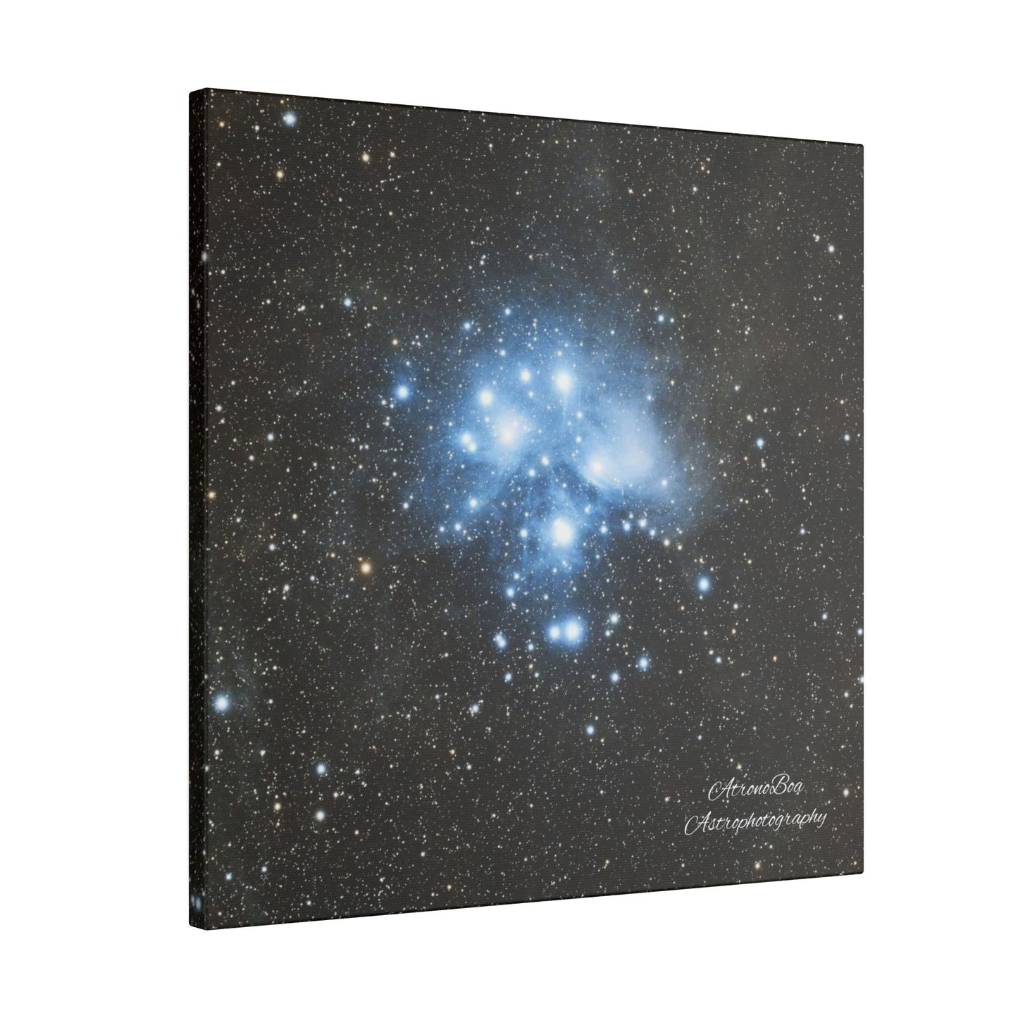 Canvas Print Pleiades Star Cluster created by AstronoBoa