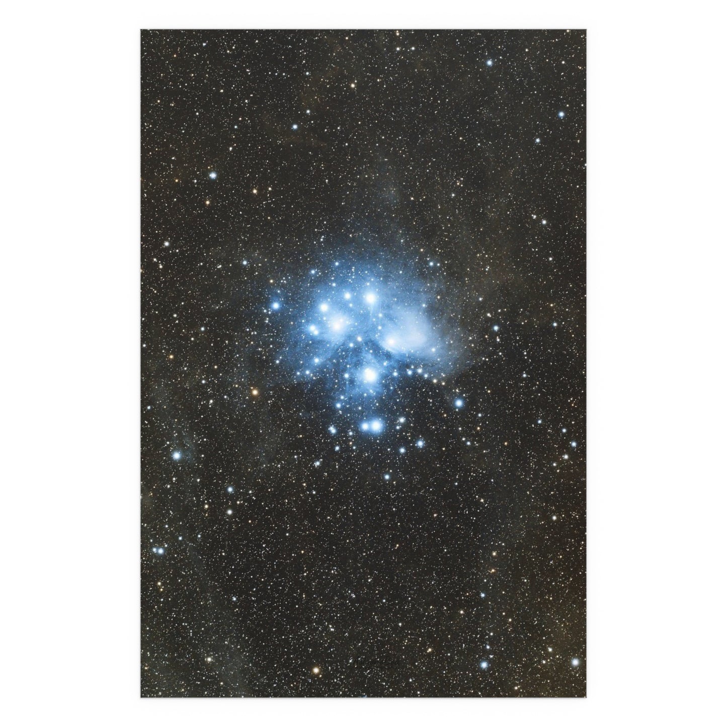 Indoor and Outdoor Silk Poster - The Pleiades by AstronoBoa