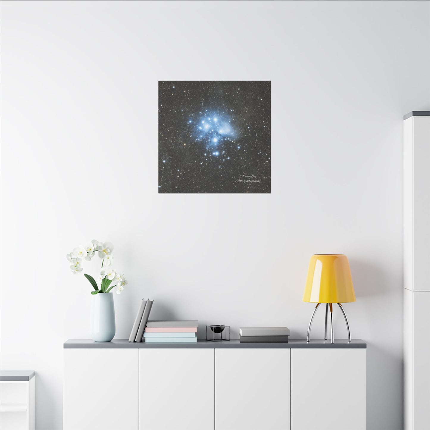 Canvas Print Pleiades Star Cluster created by AstronoBoa