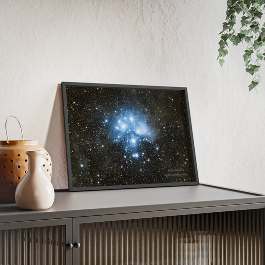 Wooden Frame The Pleiades Poster
