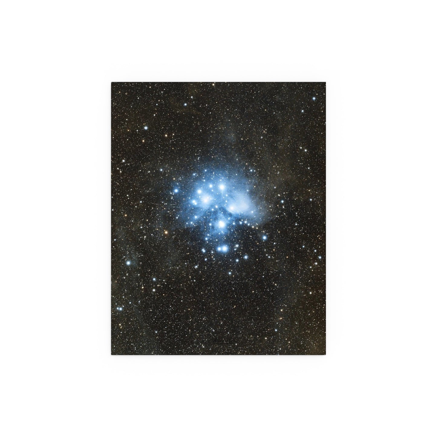 Indoor and Outdoor Silk Poster - The Pleiades by AstronoBoa