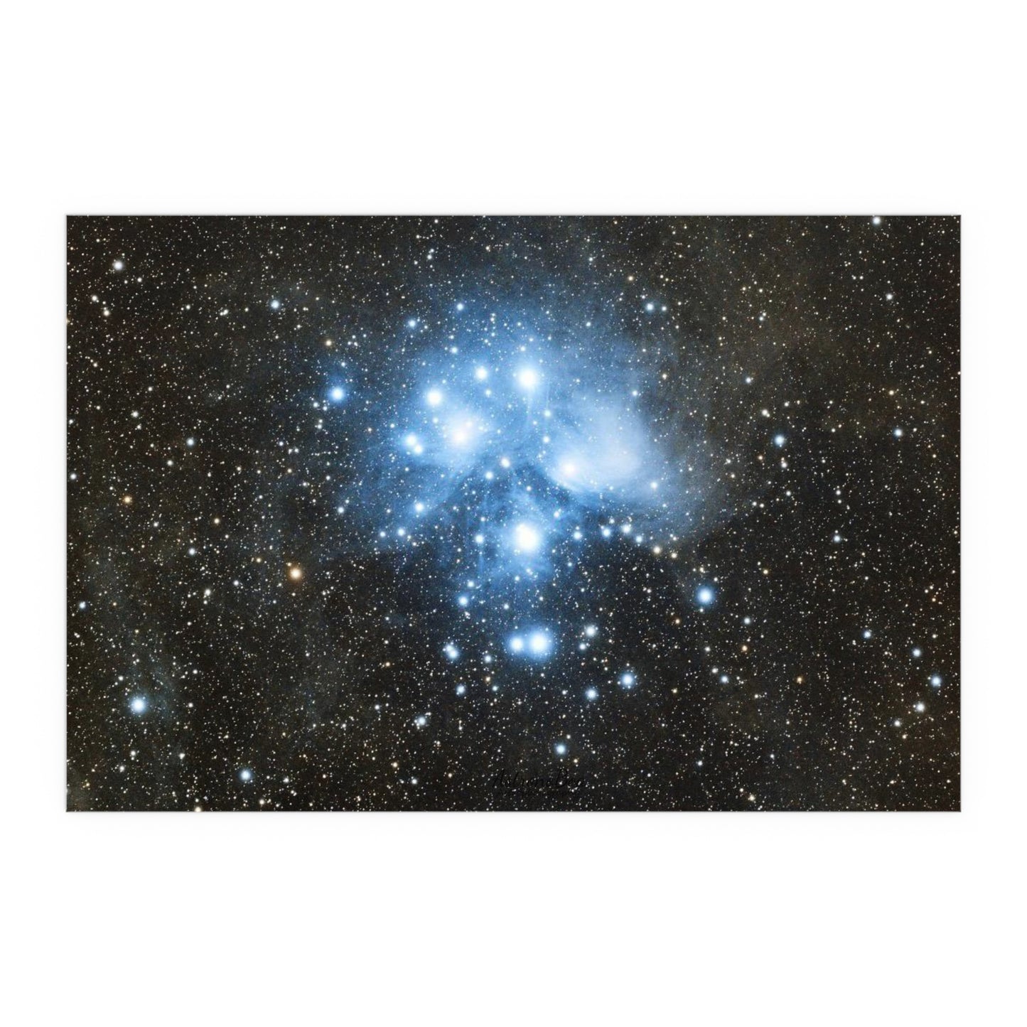 Indoor and Outdoor Silk Poster - The Pleiades by AstronoBoa