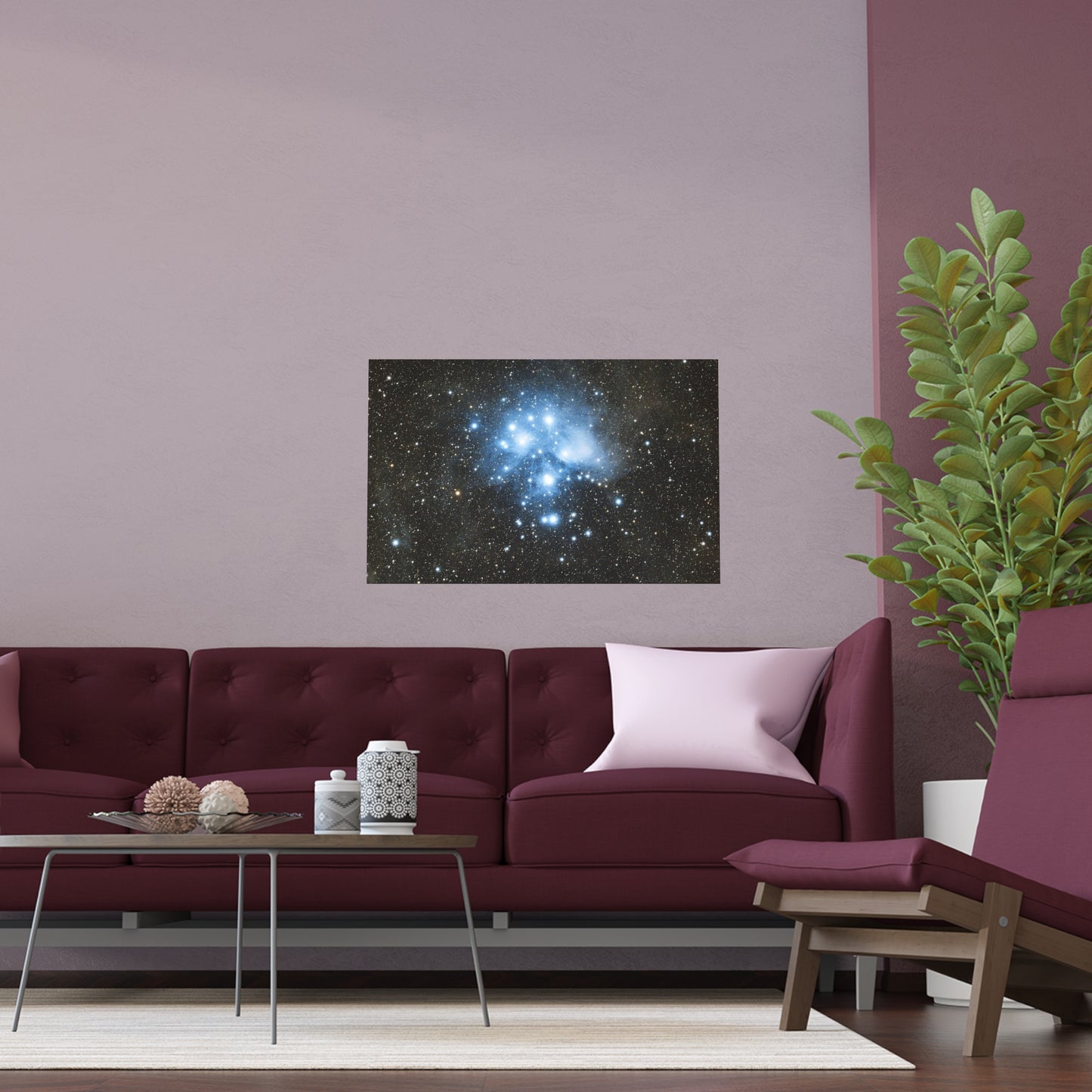 Indoor and Outdoor Silk Poster - The Pleiades by AstronoBoa