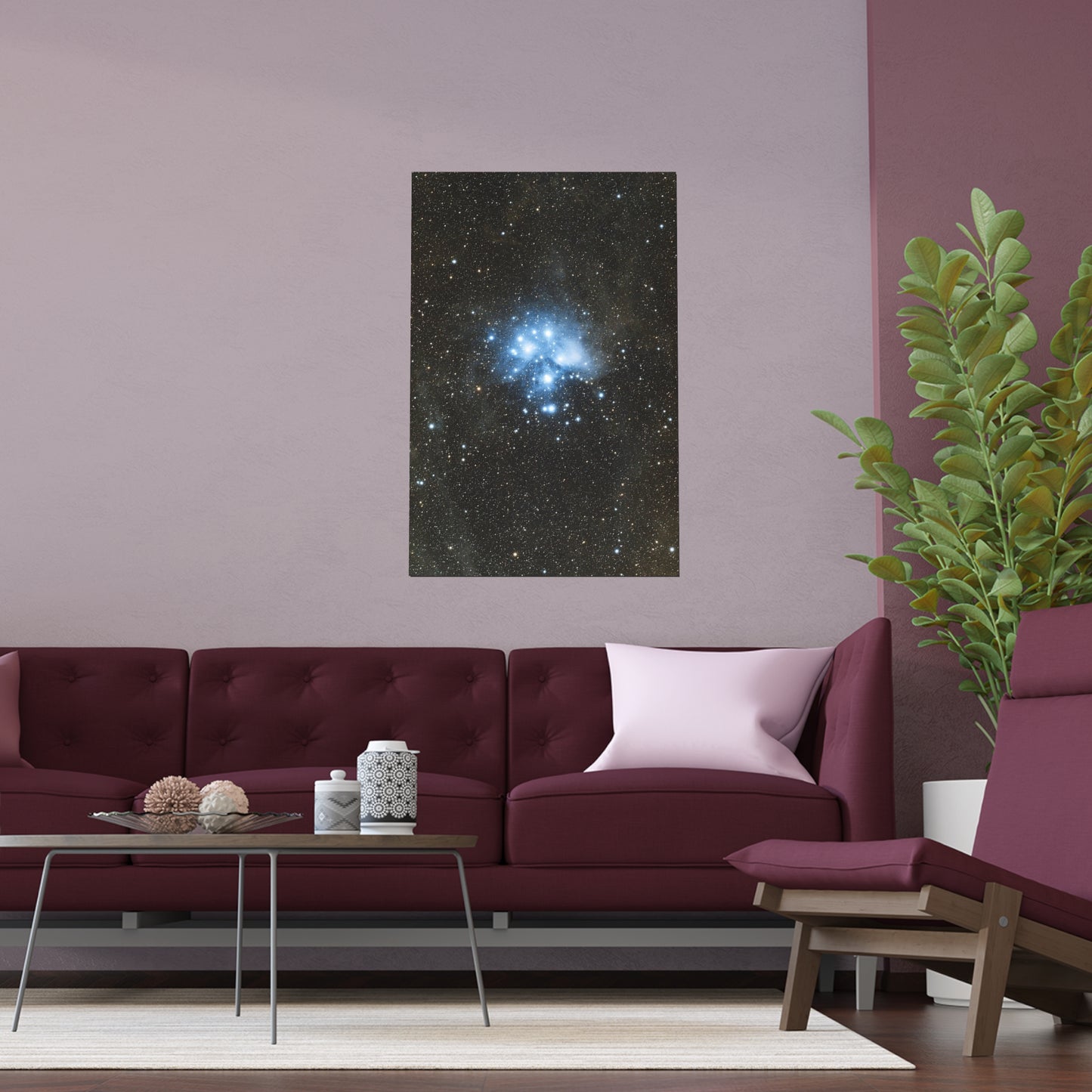 Indoor and Outdoor Silk Poster - The Pleiades by AstronoBoa