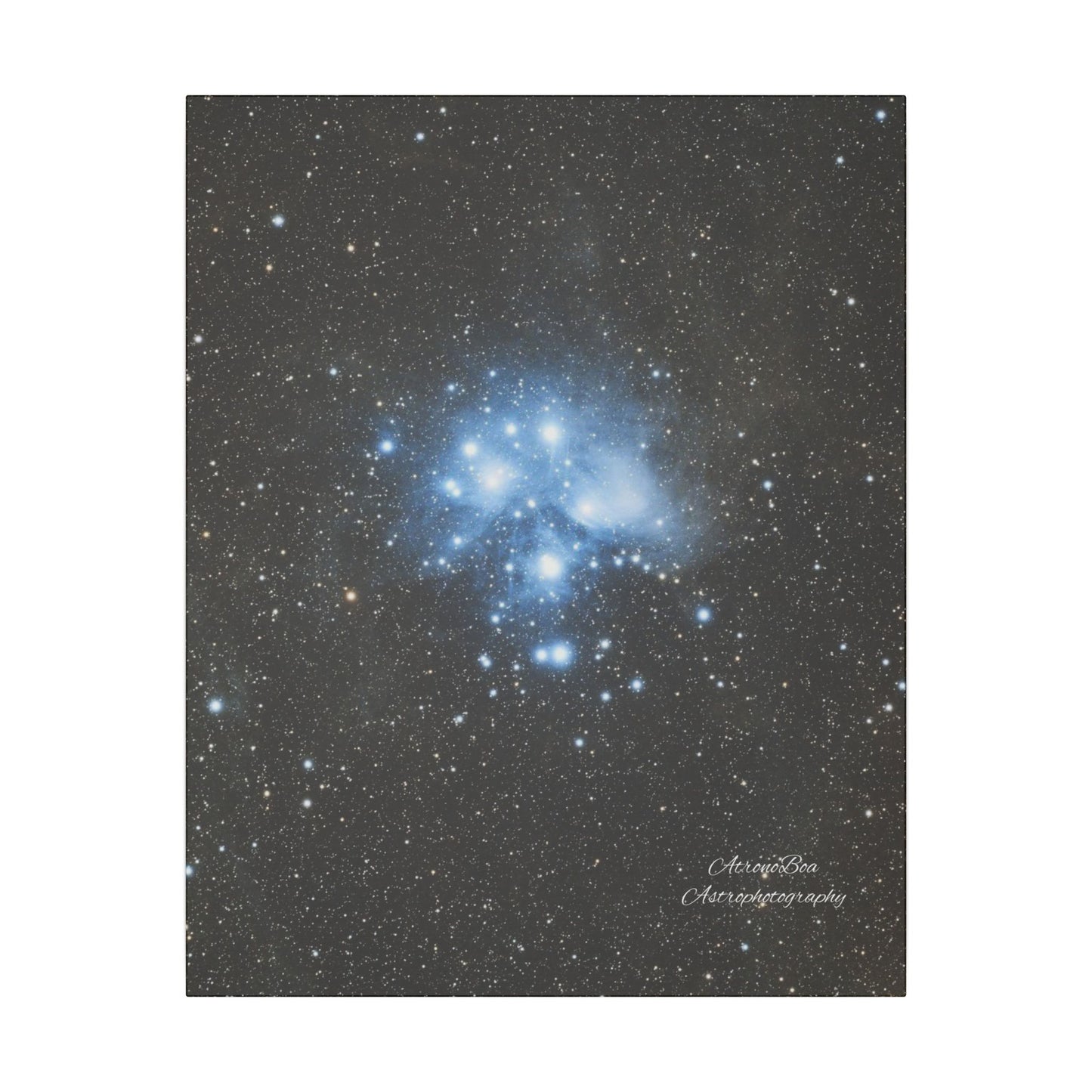 Canvas Print Pleiades Star Cluster created by AstronoBoa