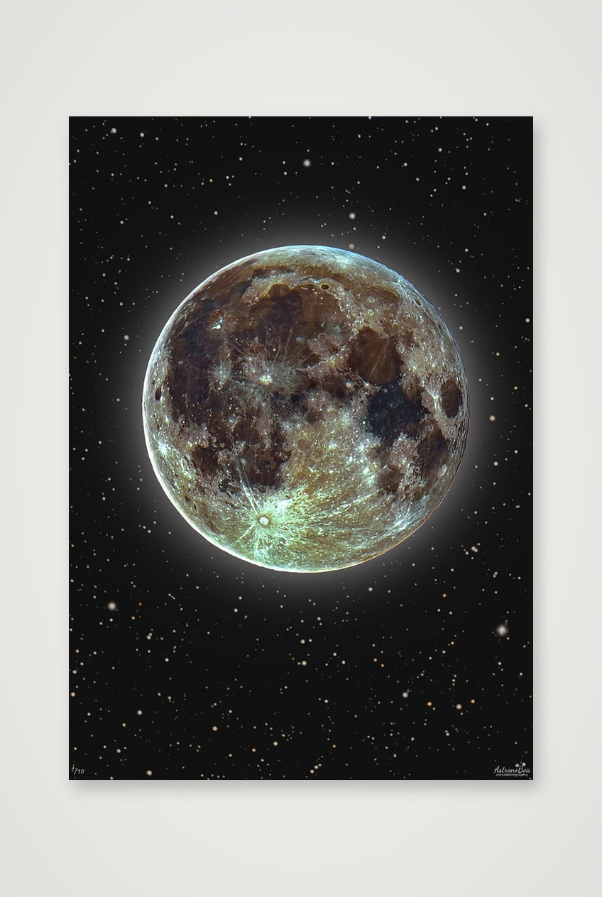Mineral Moon by AstronoBoa — 70×100cm, 28×39" Print only